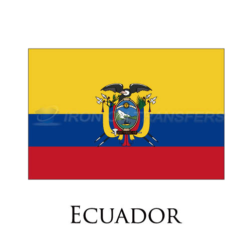 Ecuador flag Iron-on Stickers (Heat Transfers)NO.1863